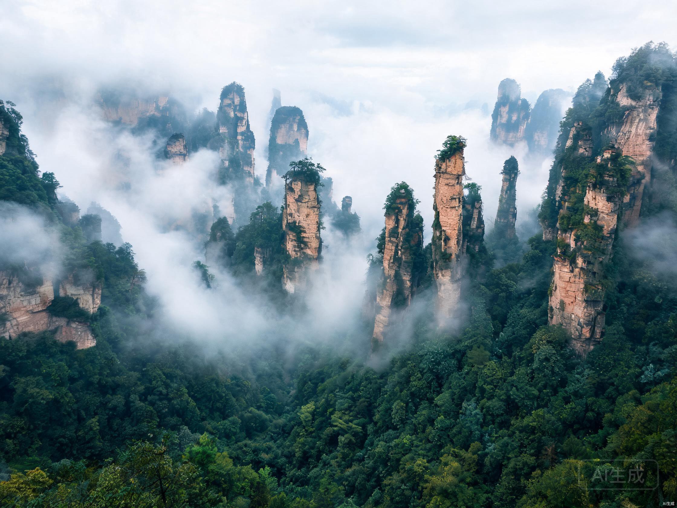 云海之上的黄山